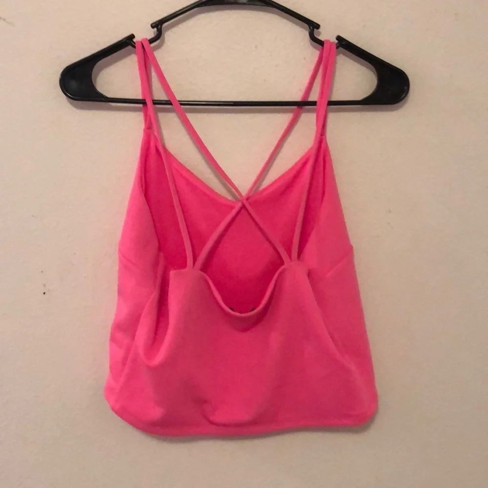 Bright pink crop top from Express - Picture 3 of 3